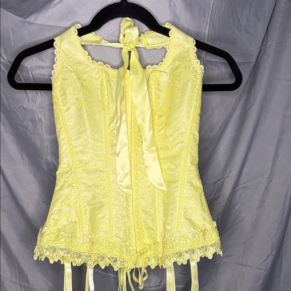 Frederick's of Hollywood Yellow Lace Camisole - Picture 2 of 7